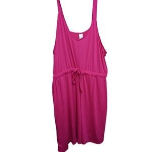 NWT West Loop Fuchsia Drawstring Dress